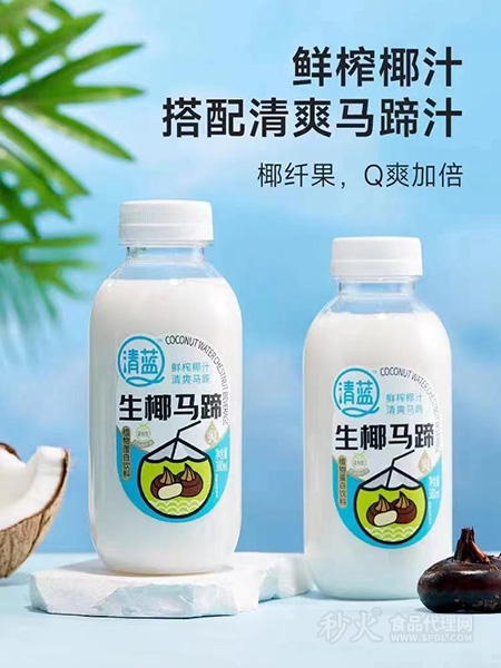 清蓝生椰马蹄植物蛋白饮料