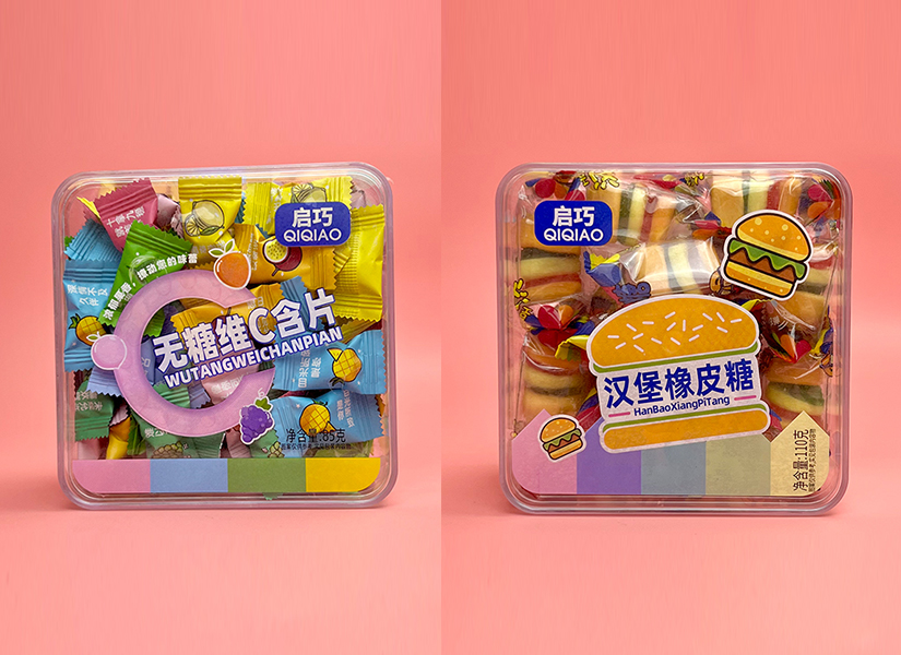 方盒系列糖果，种类繁多，口味丰富