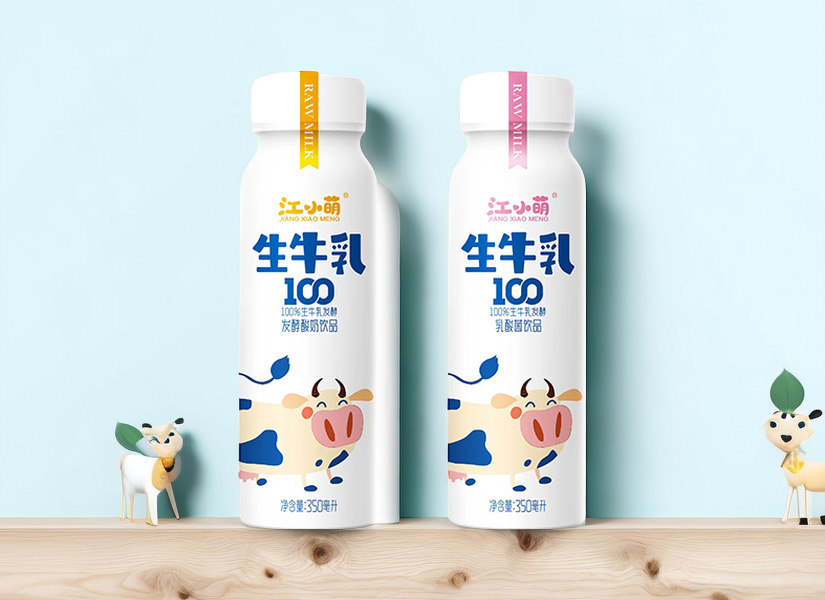 江小萌生牛乳发酵酸奶饮品，香滑浓郁，每一口都充满着浓浓的爱