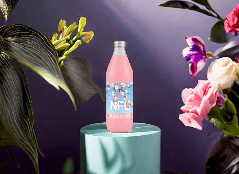 初饮NFC樱花粉柠西柚汁，清香四溢，是心动的感觉