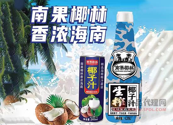 南国椰林椰子汁，精选椰汁，味香浓醇