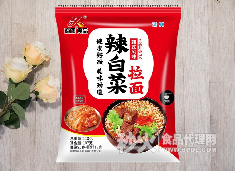 恋圆食品辣白菜拉面韩式风味