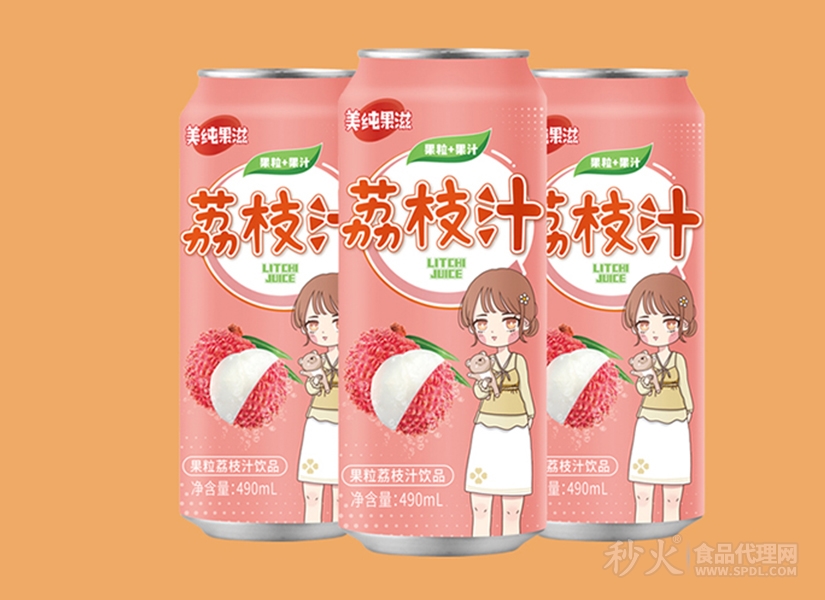 美纯果滋果粒果汁饮品