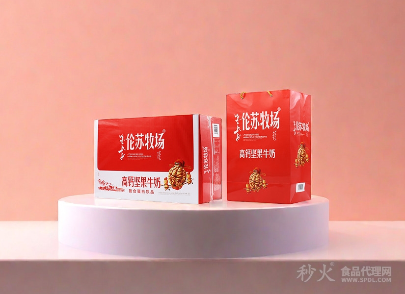 伦苏牧场高钙坚果牛奶