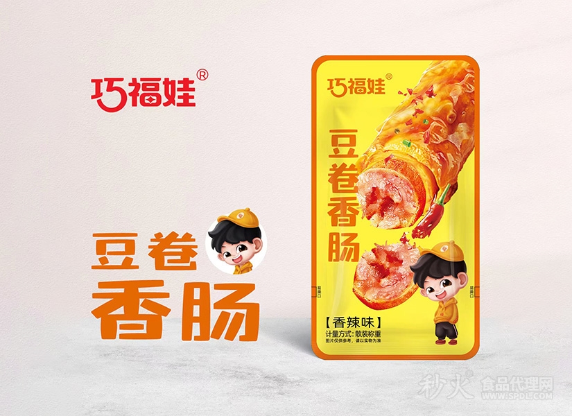 巧福娃豆卷香肠香辣味