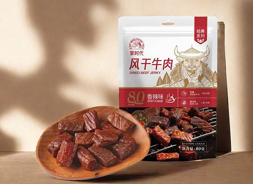 蒙时代风干牛肉，营养保鲜，锁住肉香