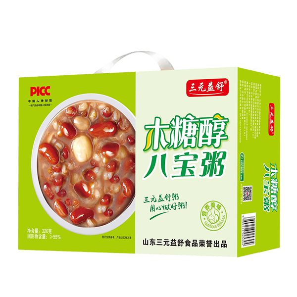 三元益舒木糖醇八宝粥口感滑嫩，味鲜料足