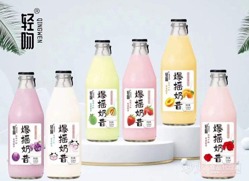 轻吻爆摇奶昔乳酸菌饮料